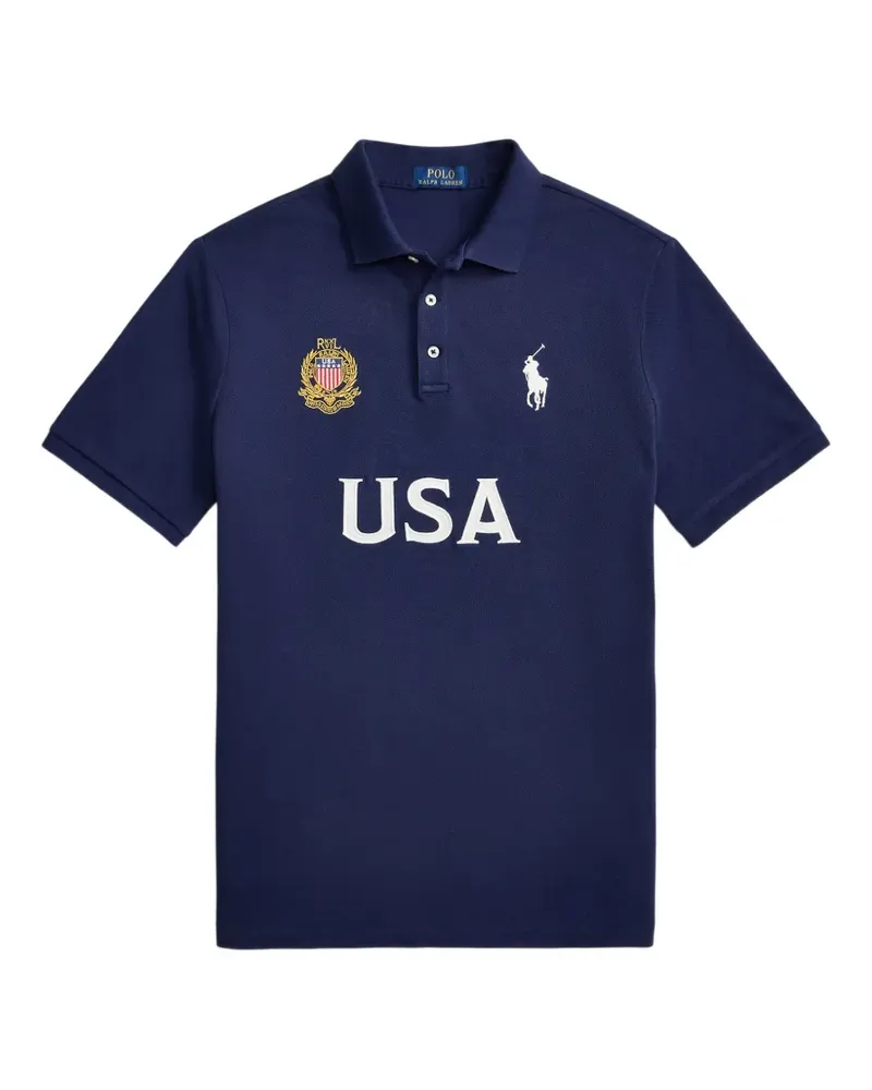 Ralph Lauren USA polo shirt - Blau Blau