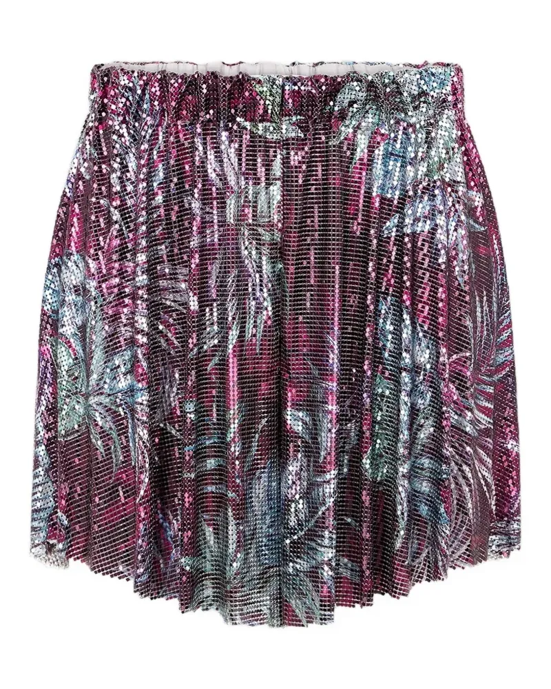 Paco Rabanne Segelshorts mit Palmen-Print - Violett Violett
