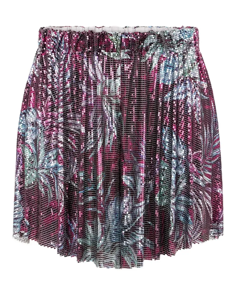 Paco Rabanne palm-tree-print shorts - Violett Violett