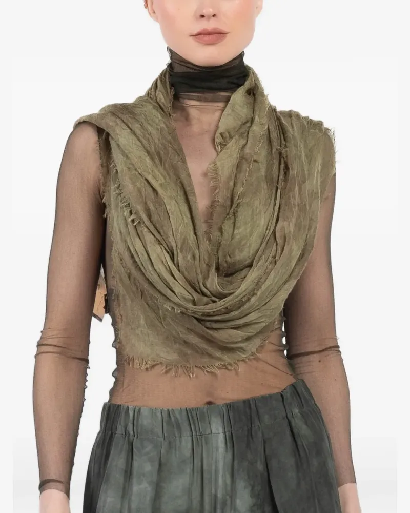 Cortana frayed top - Grün Grün