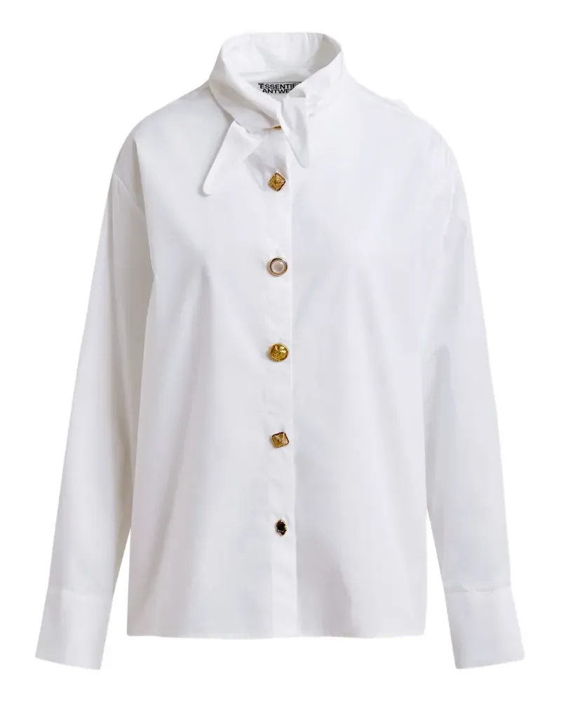 Essentiel tie-collar shirt - Weiß Weiß