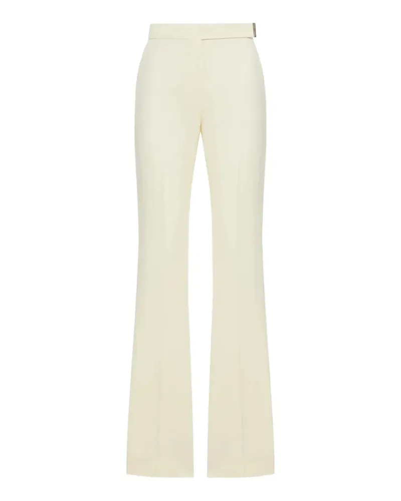 Max Mara pressed-crease flared trousers - Nude Nude
