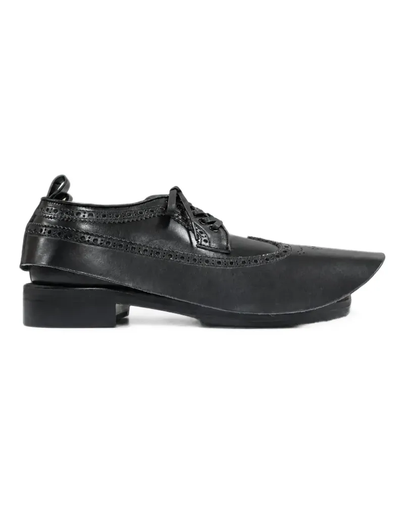 Comme des Garçons brogue-detail leather derby shoes - Schwarz Schwarz