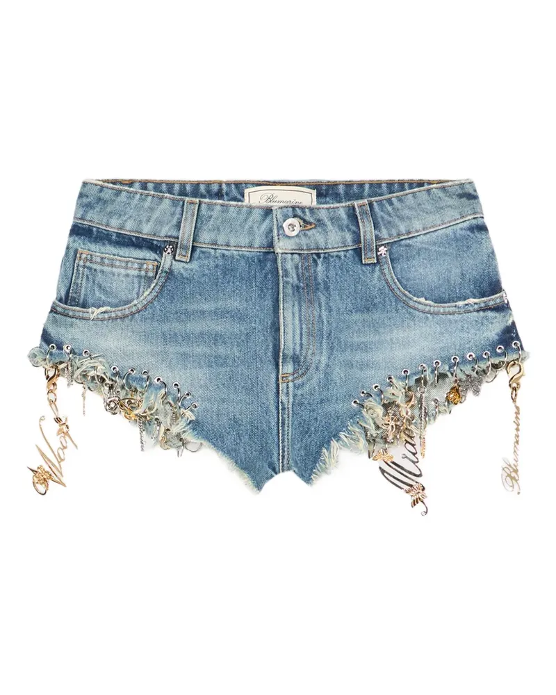 Blumarine Kurze Jeans-Shorts - Blau Blau