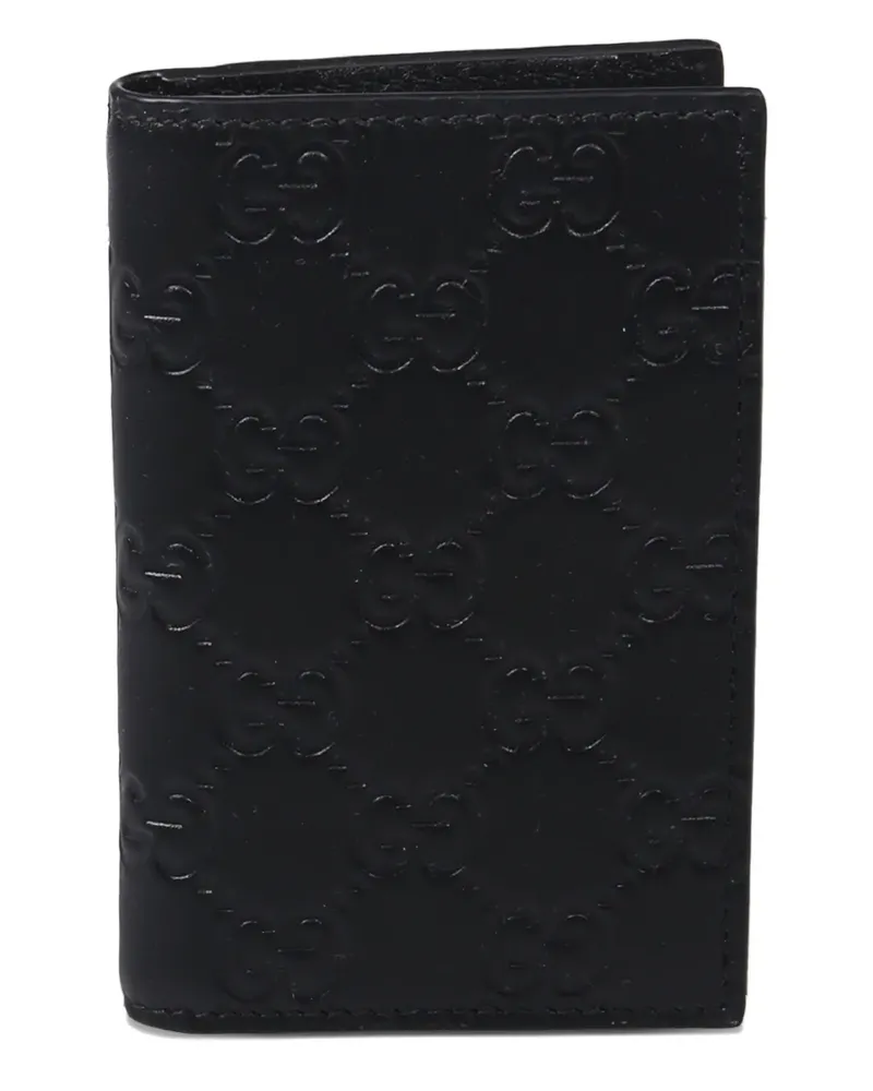 Gucci embossed card holder - Schwarz Schwarz