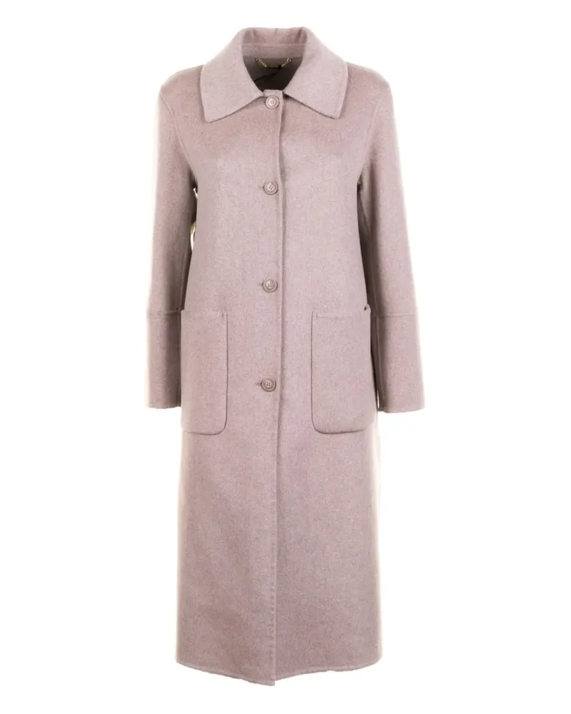 Seventy patch-pockets buttoned single-breasted coat - Rosa Rosa