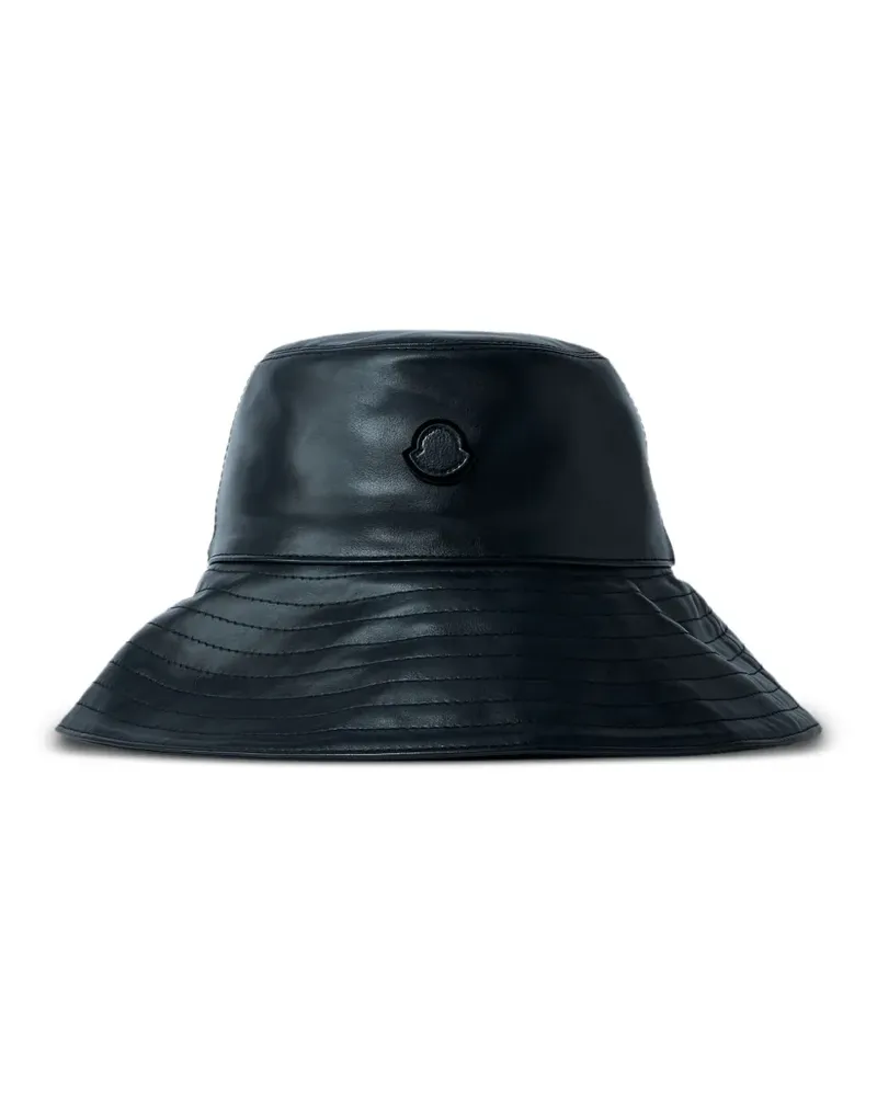 Moncler Fischerhut mit Logo - Schwarz Schwarz