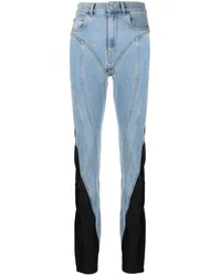 Thierry Mugler Schmale Jeans Blau