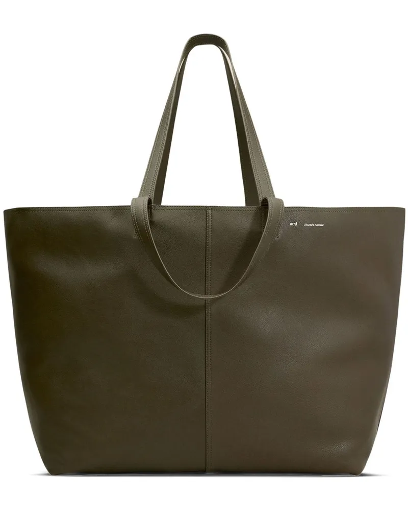 AMI Paris Midi Maxi Tote Bag - Grün Grün