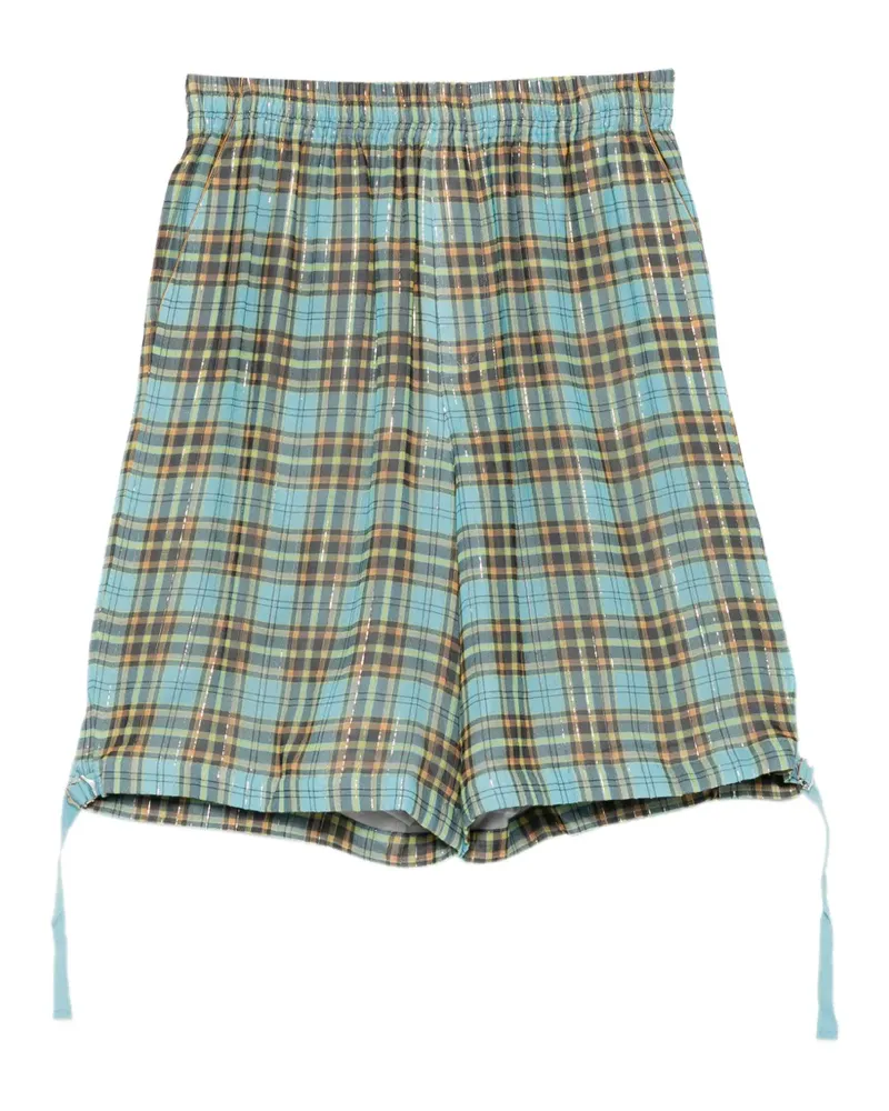 Undercover Karierte Shorts - Blau Blau