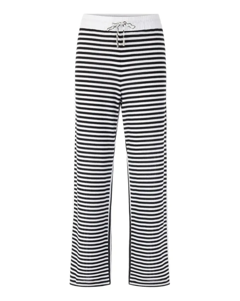 Marc Cain Washington striped-pattern track pants - Weiß Weiß