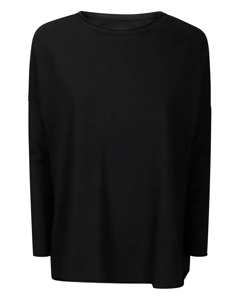 LABO.ART Klassisches Langarmshirt - Schwarz Schwarz