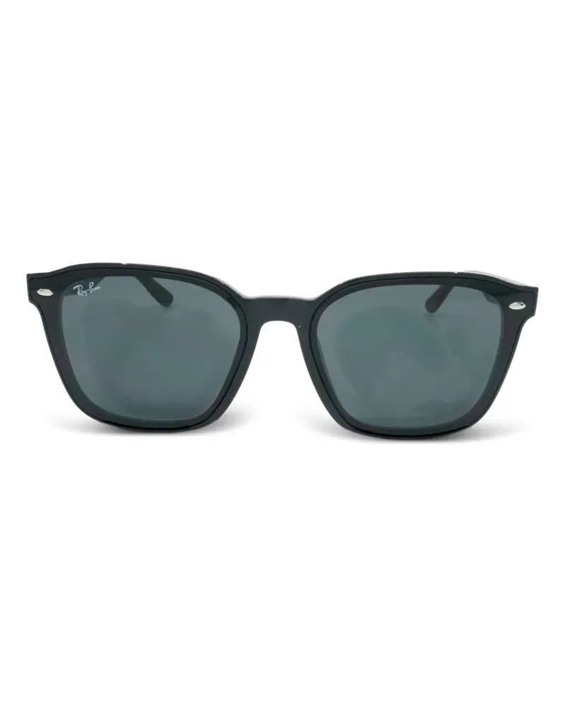 Ray Ban Sonnenbrille mit eckigem Gestell - Schwarz Schwarz