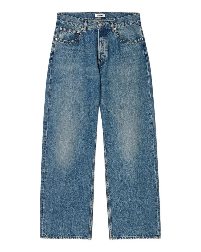 Sandro Jeans mit tiefem Schritt - Blau Blau