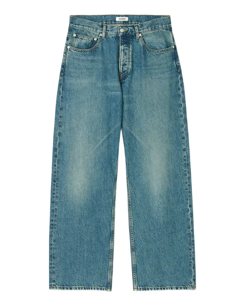 Sandro Jeans mit tiefem Schritt - Blau Blau