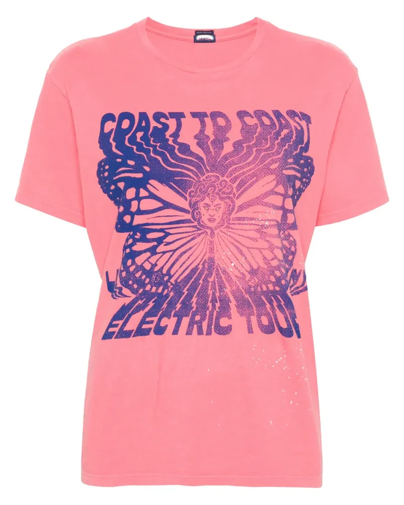 Mother T-Shirt mit grafischem Print - Rosa Rosa