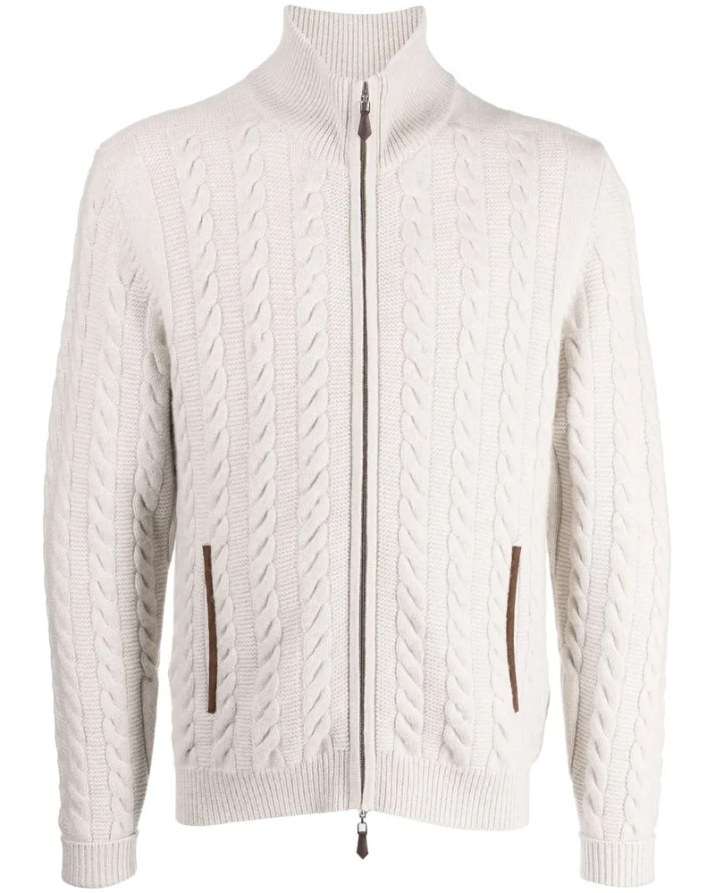 N.Peal The Richmond Cardigan aus Kaschmir - Grau Grau