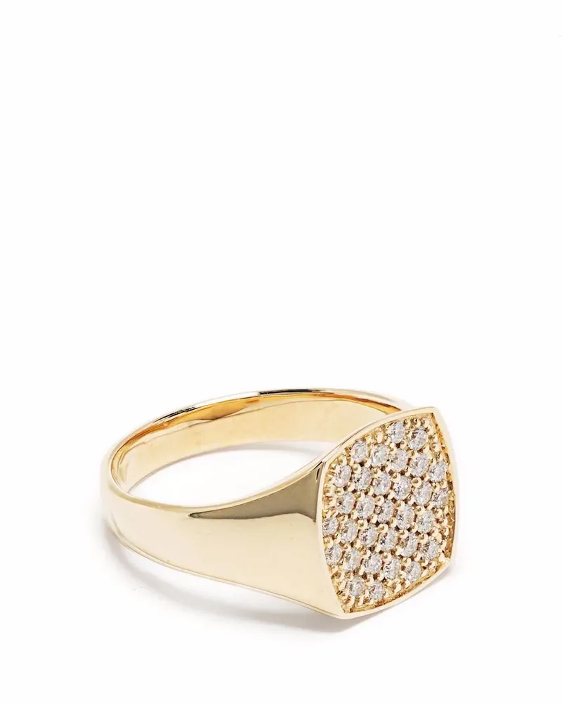 Tom Wood Mini 9kt Gelbgoldring mit Diamanten Gold