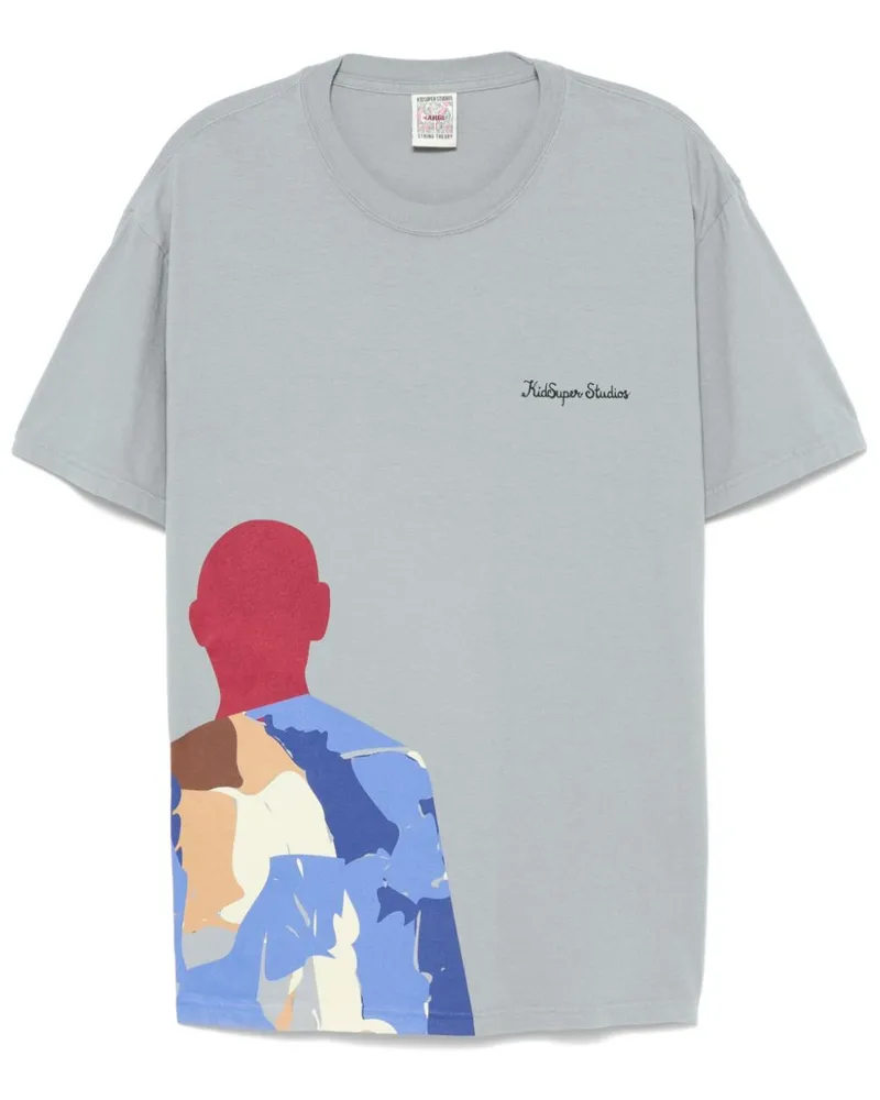 KidSuper Man Figure T-Shirt - Grau Grau