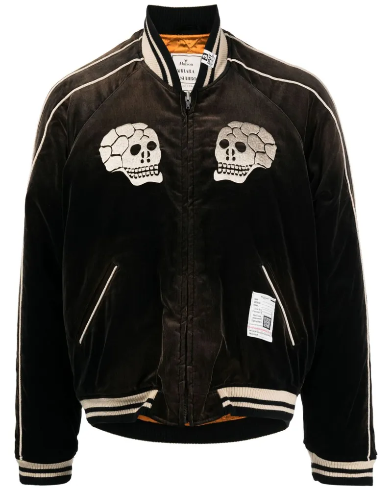 MIHARAYASUHIRO Souvenir Bomberjacke aus Samt - Braun Braun