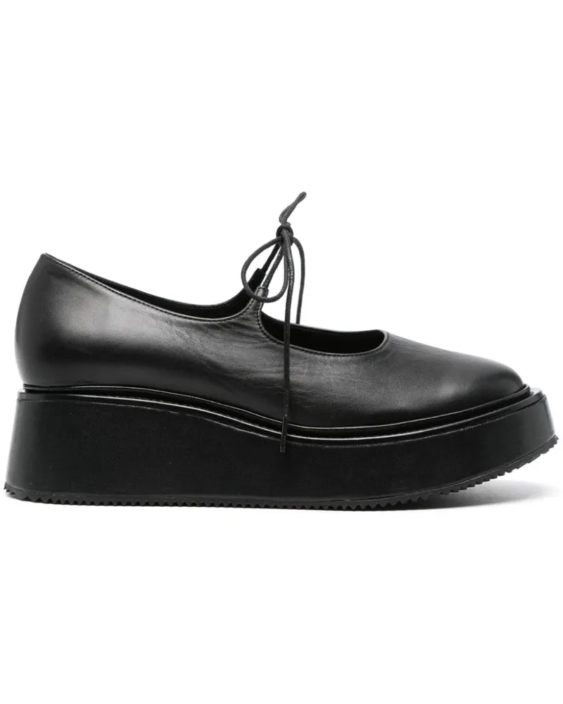 NICOLE SALDAÑA Fabiana Wedge-Schuhe 50mm - Schwarz Schwarz