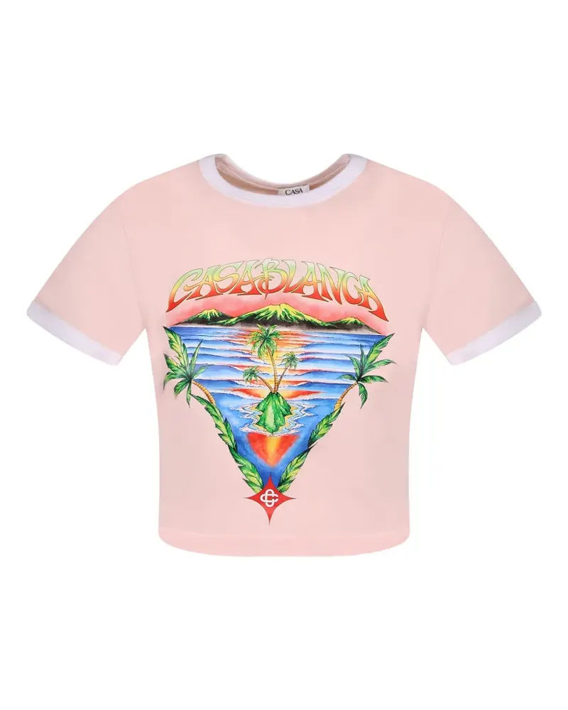 Casablanca Paris Innocence Triangle T-Shirt - Rosa Rosa
