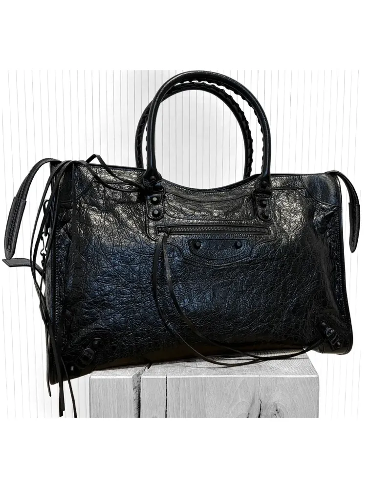 Balenciaga large Le City shoulder bag - Schwarz Schwarz