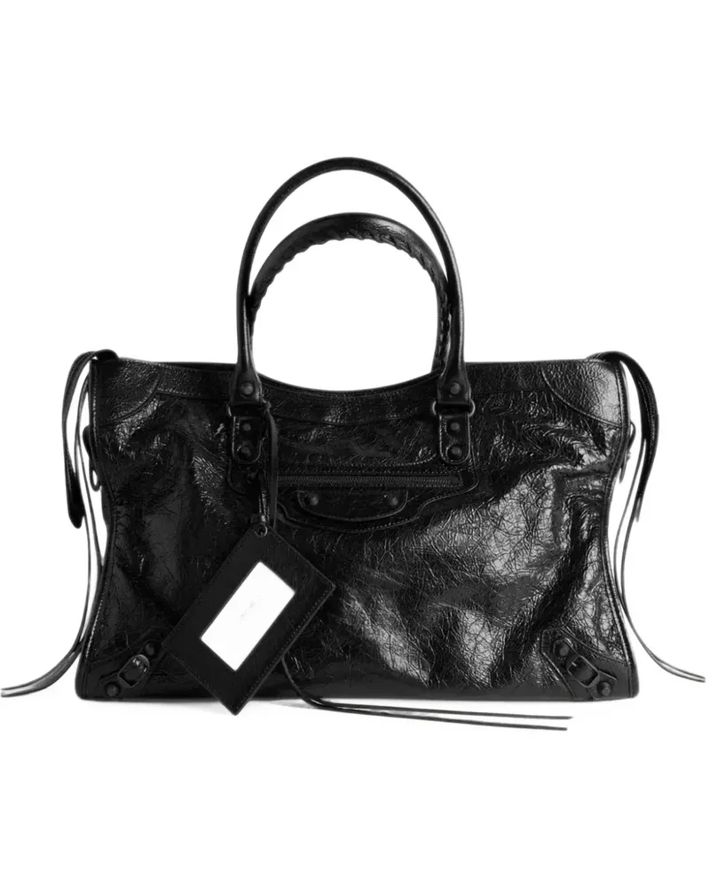 Balenciaga Große Le City Tasche in Schwarz Schwarz