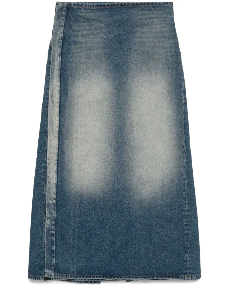 Y/PROJECT Midirock aus Denim - Blau Blau