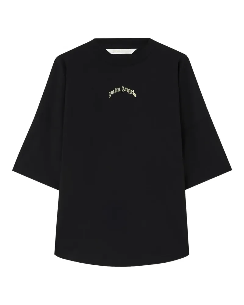 Palm Angels T-Shirt mit Rundhalsausschnitt - Schwarz Schwarz
