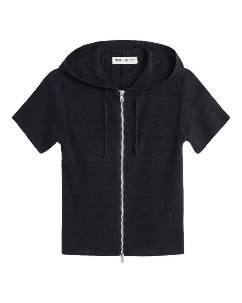 Our Legacy Kapuzenjacke mit Reißverschluss - Blau Blau