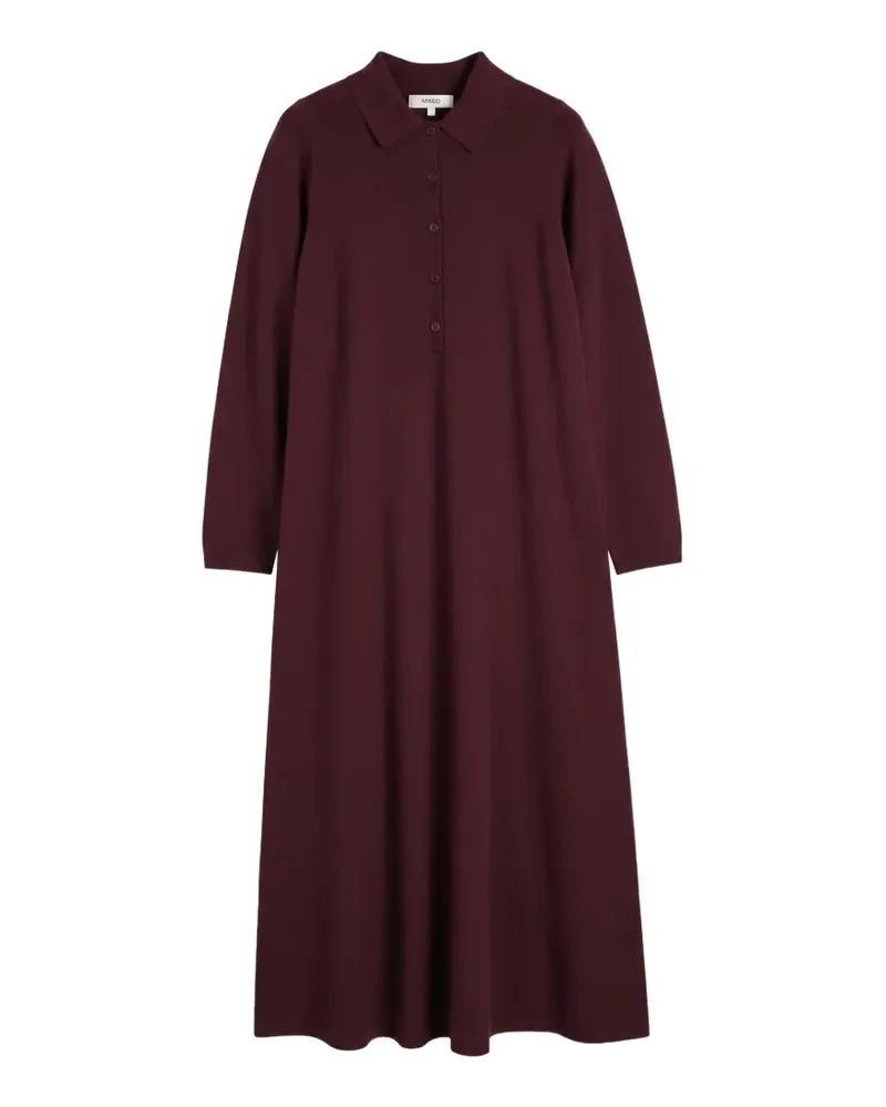 Chinti & Parker A-Linien-Maxikleid mit Poloshirtkragen - Violett Violett