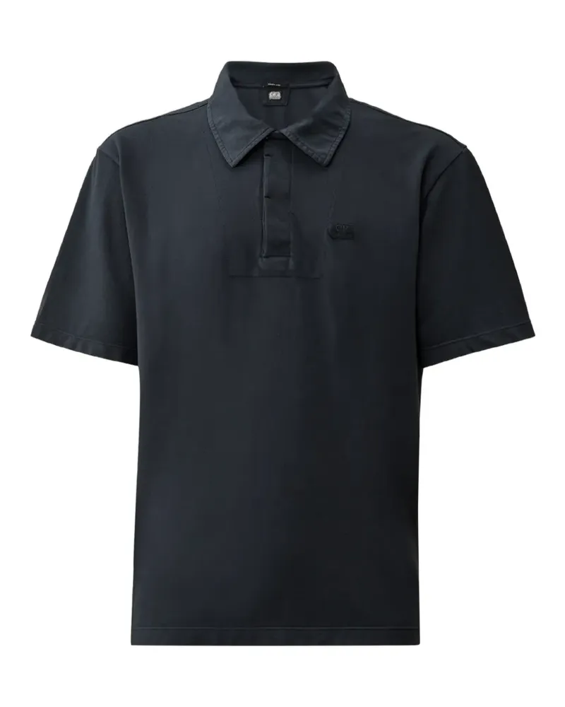 C.P. Company Poloshirt mit Logo - Blau Blau