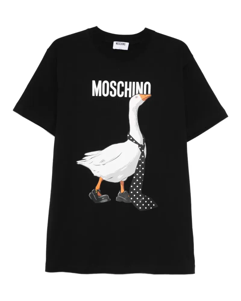 Moschino Klassisches T-Shirt - Schwarz Schwarz