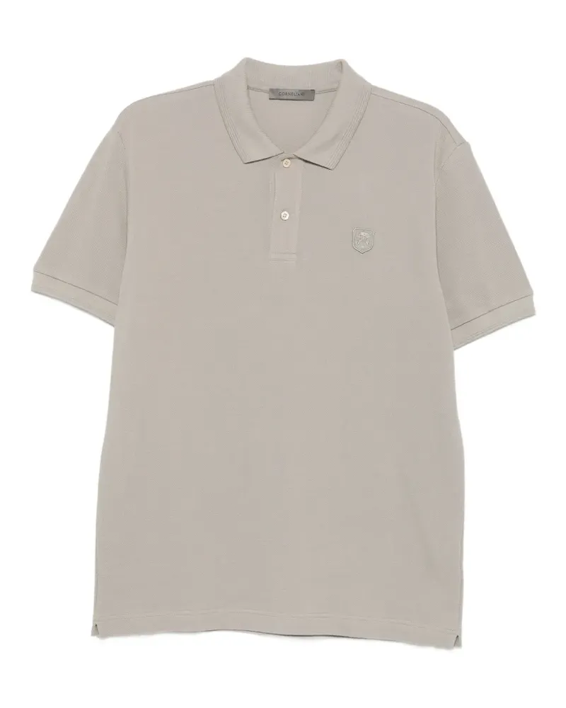 Corneliani Poloshirt mit Logo-Patch - Nude Nude
