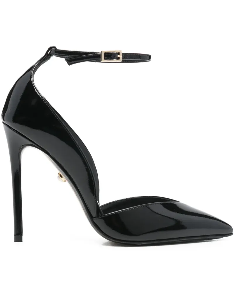 Alevì 110mm ankle strap pumps - Schwarz Schwarz