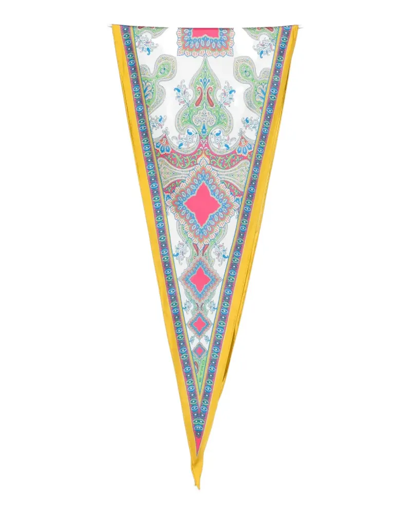 Etro printed scarf - Weiß Weiß