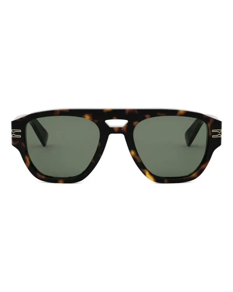 Bulgari Getönte Pilotenbrille - Braun Braun