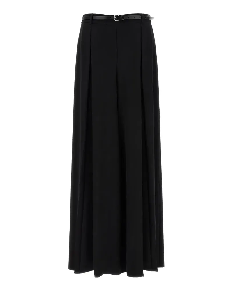 P.A.R.O.S.H. P.A.R.O H. Poker26 belted palazzo pants - Schwarz Schwarz
