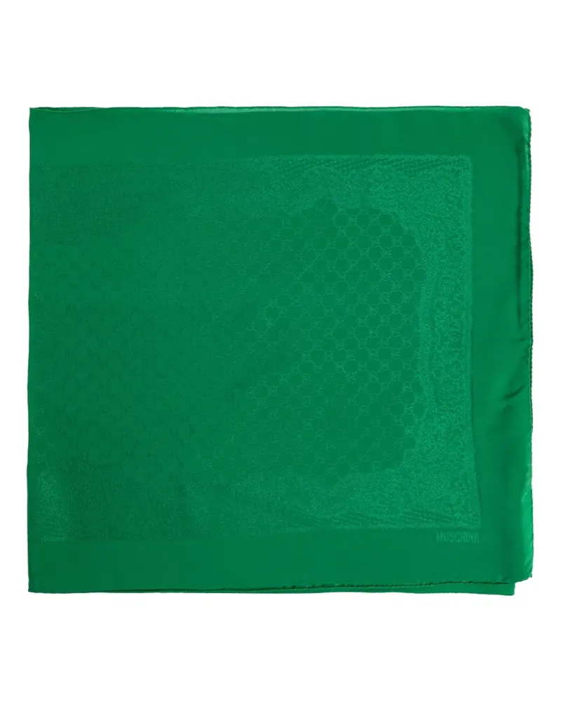 Moschino jacquard silk scarf - Grün Grün