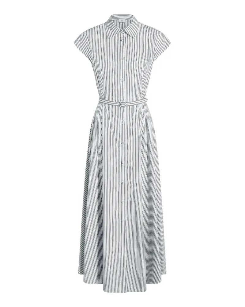Adam Lippes Gestreiftes Palmer Maxi-Hemdkleid - Weiß Weiß