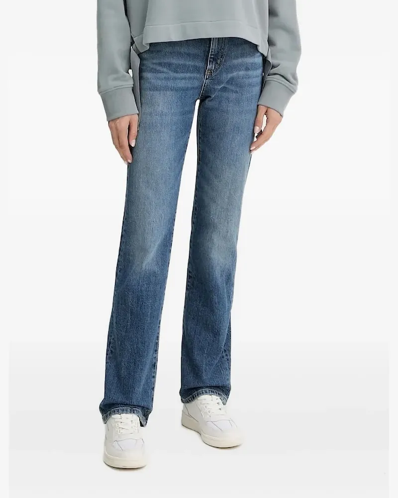 HUGO BOSS Jeans mit Logo-Schild - Blau Blau