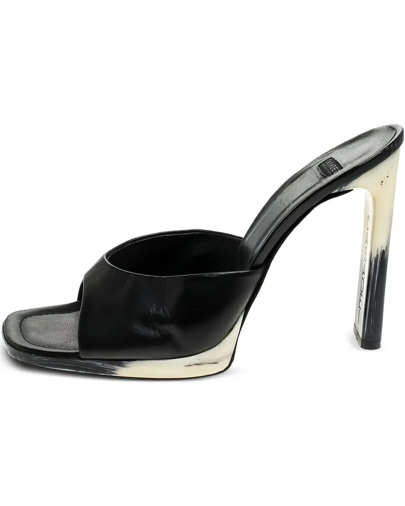 Casadei Sandalen aus Leder 110mm - Schwarz Schwarz