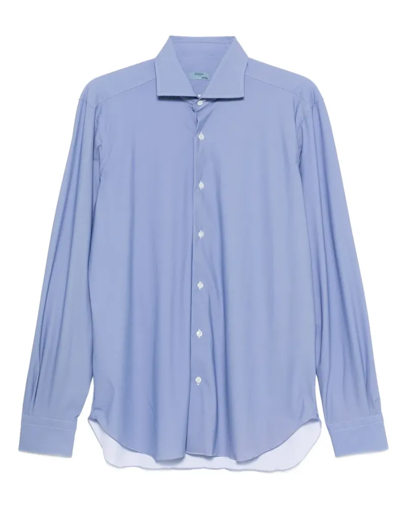 BARBA Langärmeliges Hemd - Blau Blau