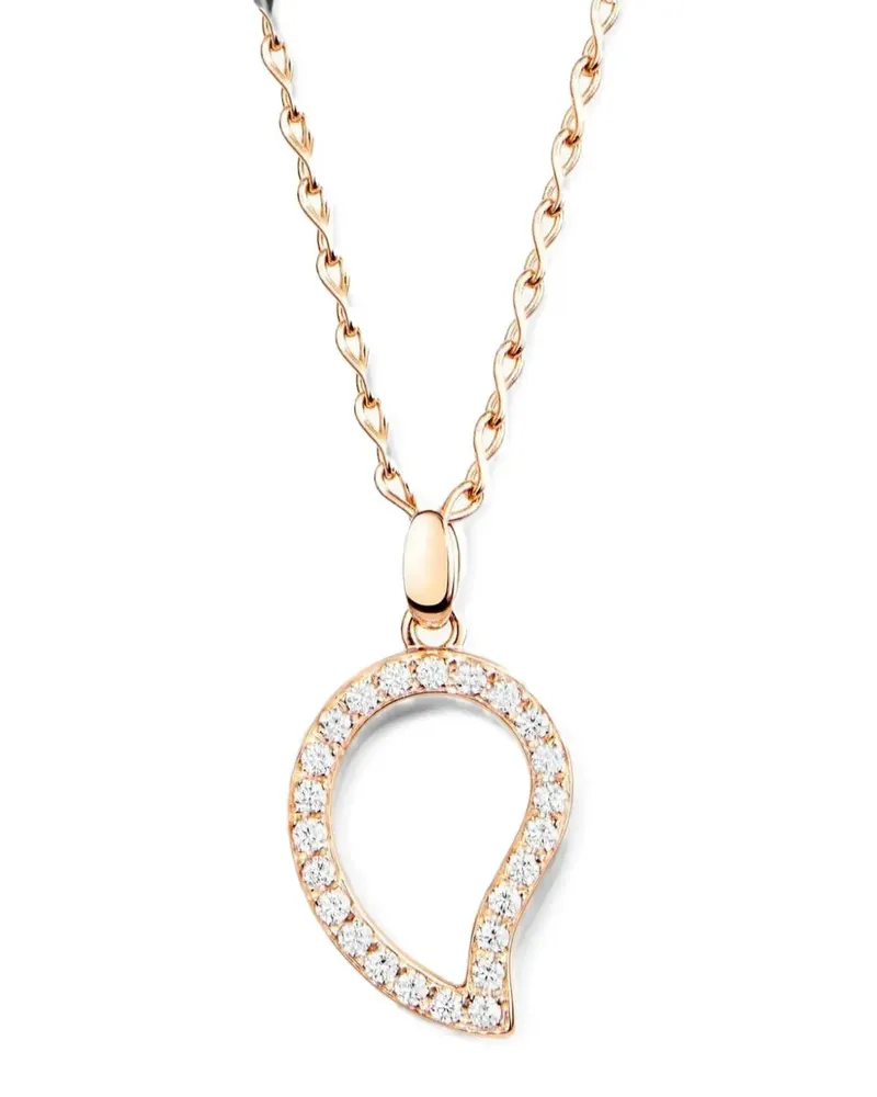 TAMARA COMOLLI Paveline Halskette mit Diamant - Rosa Rosa