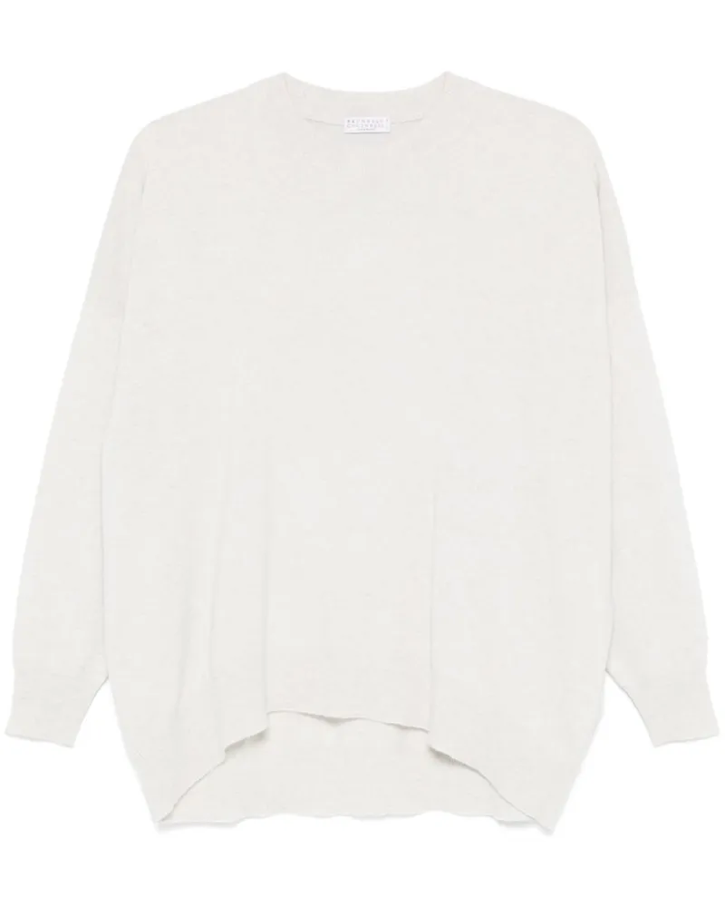 Brunello Cucinelli Klassischer Kaschmirpullover - Nude Nude