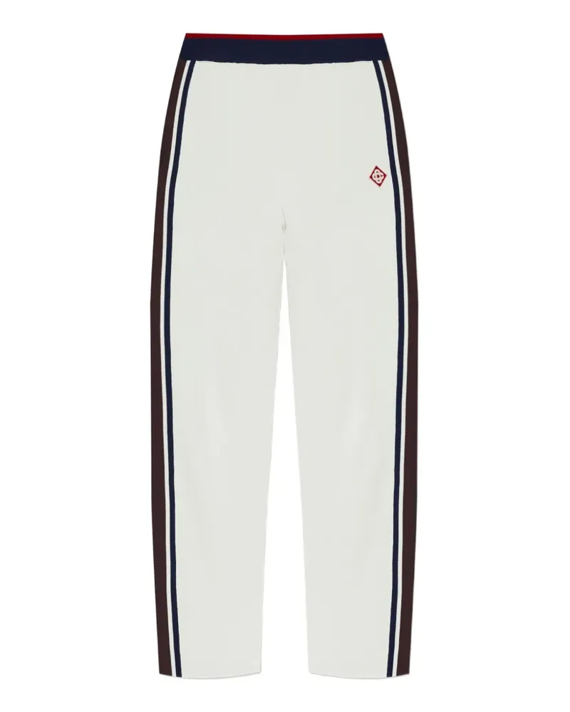 Casablanca Paris Jogginghose mit Monogramm-Jacquard - Weiß Weiß