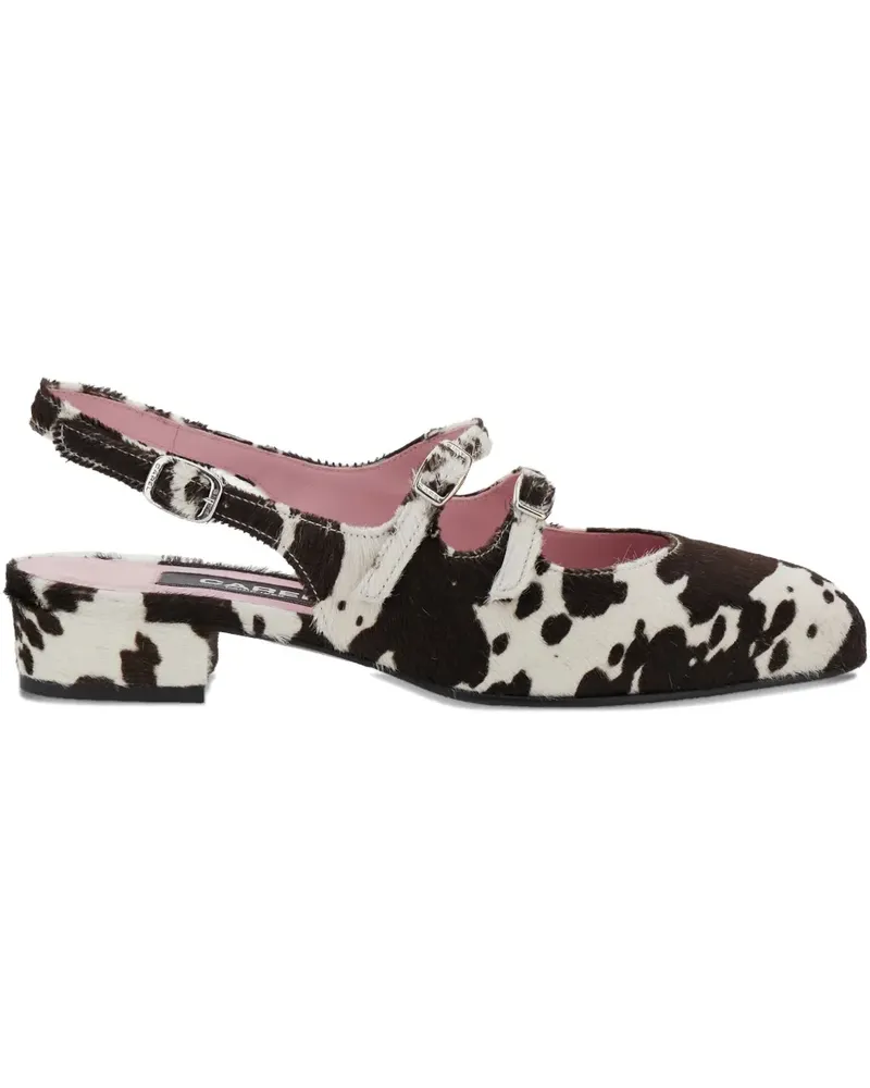 Carel Peche Slingback-Ballerinas 25mm - Braun Braun