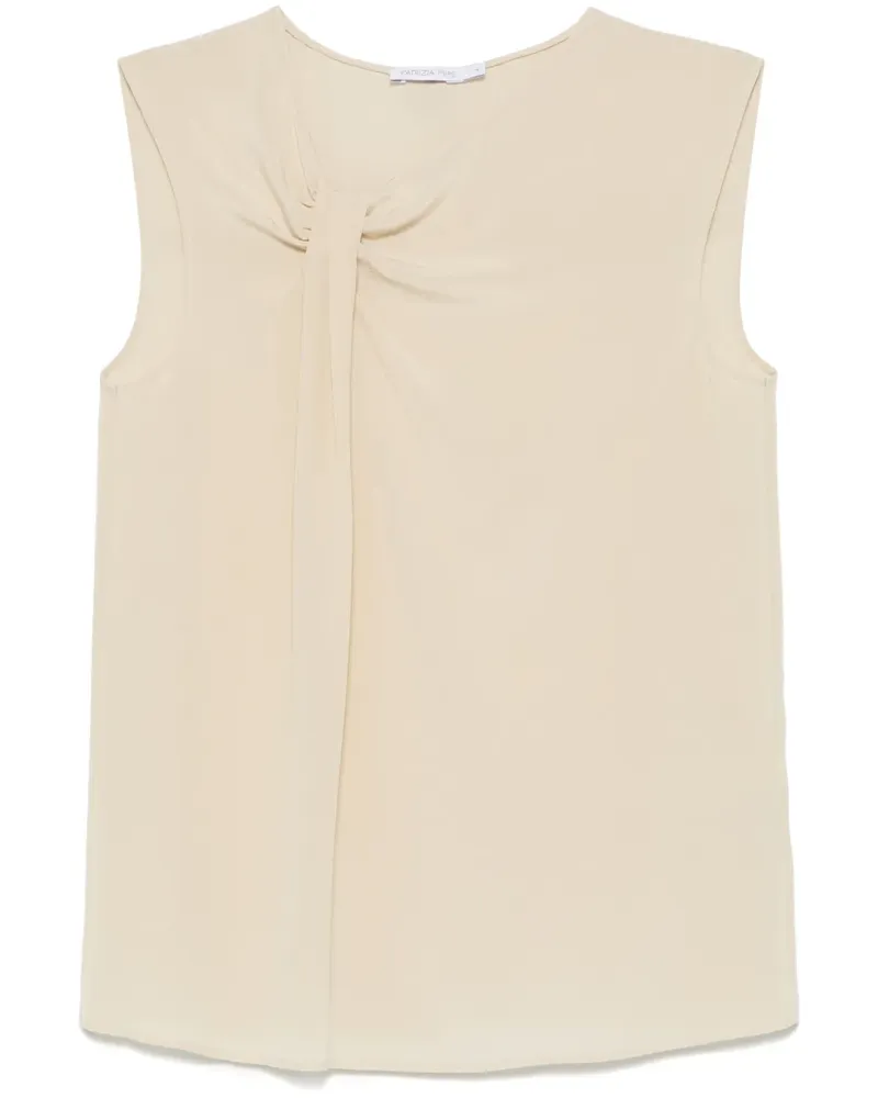 Patrizia Pepe Drapierte Bluse - Nude Nude