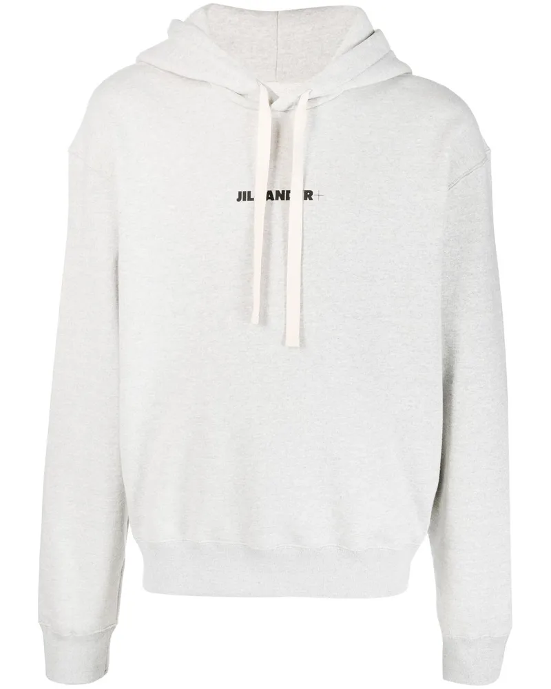 Jil Sander Hoodie mit Logo-Print - Grau Grau
